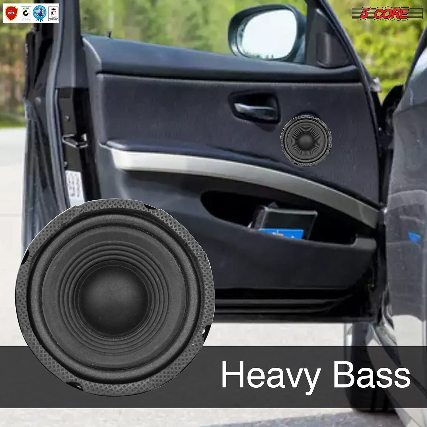 Car Mid Range Speaker - Pro 5 Inch Coaxial Pair Speaker CS-05 MR Pair