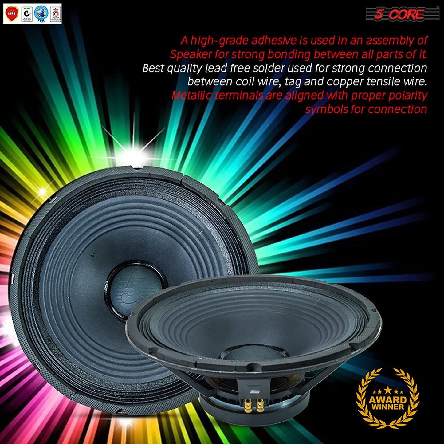 15inch 8 Ohm PA DJ Subwoofer Speaker 15-185 AL 350W